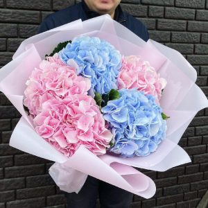 Bouquet of five hydrangeas